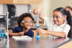 students-grade-school-lab-science