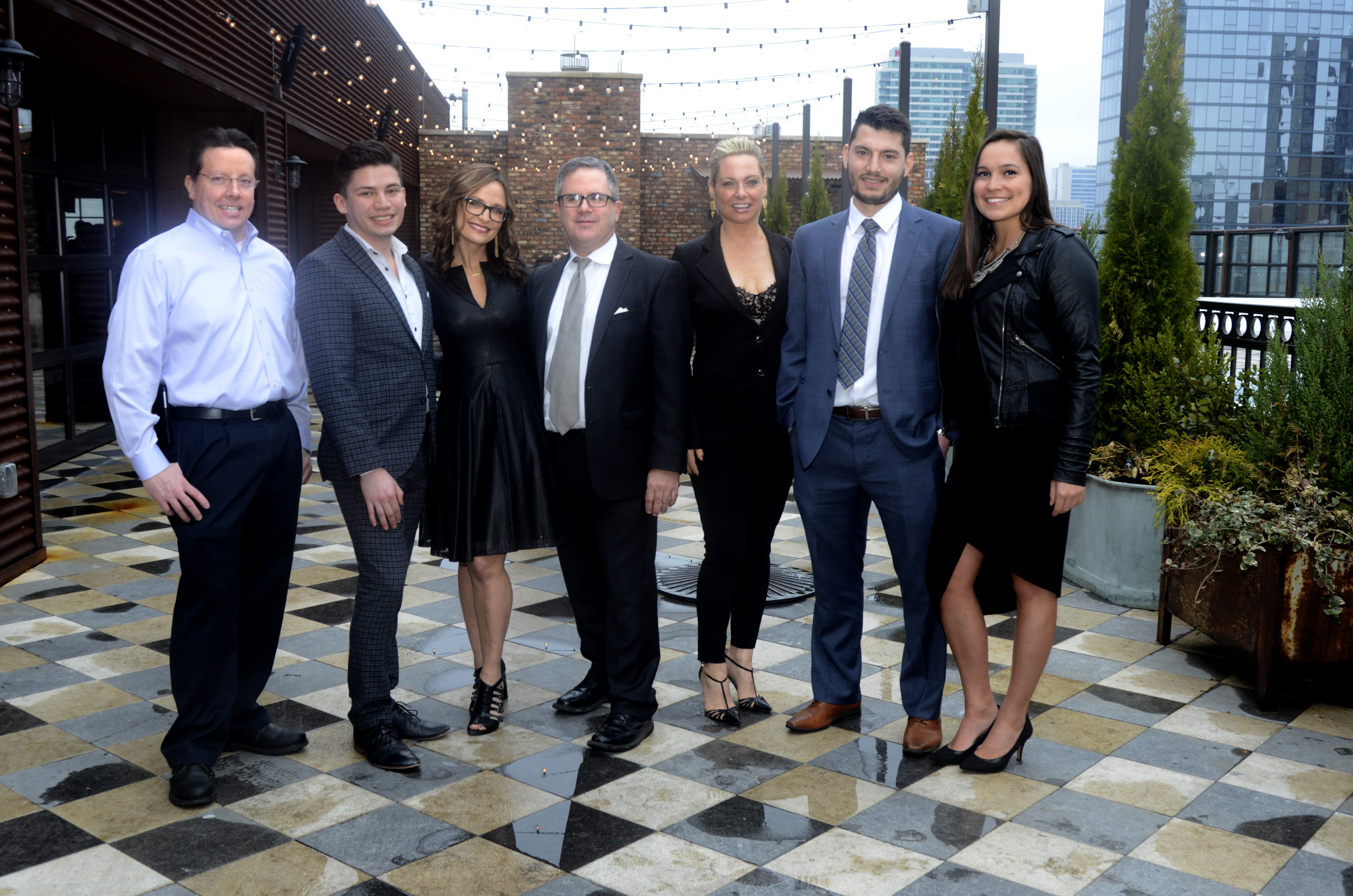 Don Kulinowski (Taris Real Estate), Brandon Romo (Taris Real Estate), Melanie Giglio-Vakos (Jameson Sotheby’s), Patrick Buck (Taris Real Estate), Shannon Kelly (Jameson Sotheby’s), Koray Yesilli and Chantel Ropp (both Taris Real Estate)