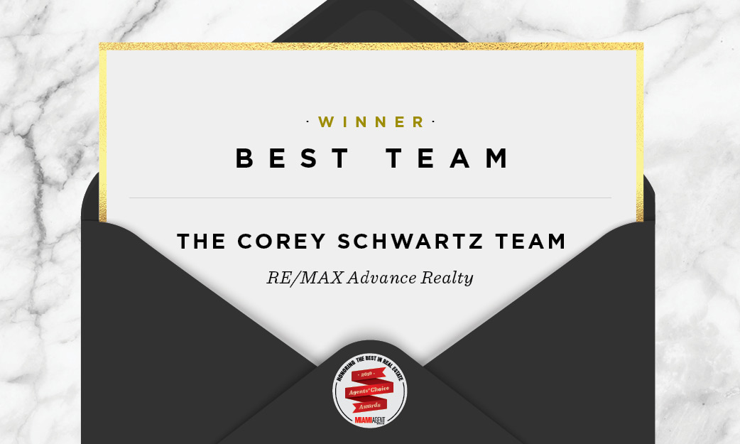 2019 Best Team: The Corey Schwartz Team, RE/MAX Advance Realty