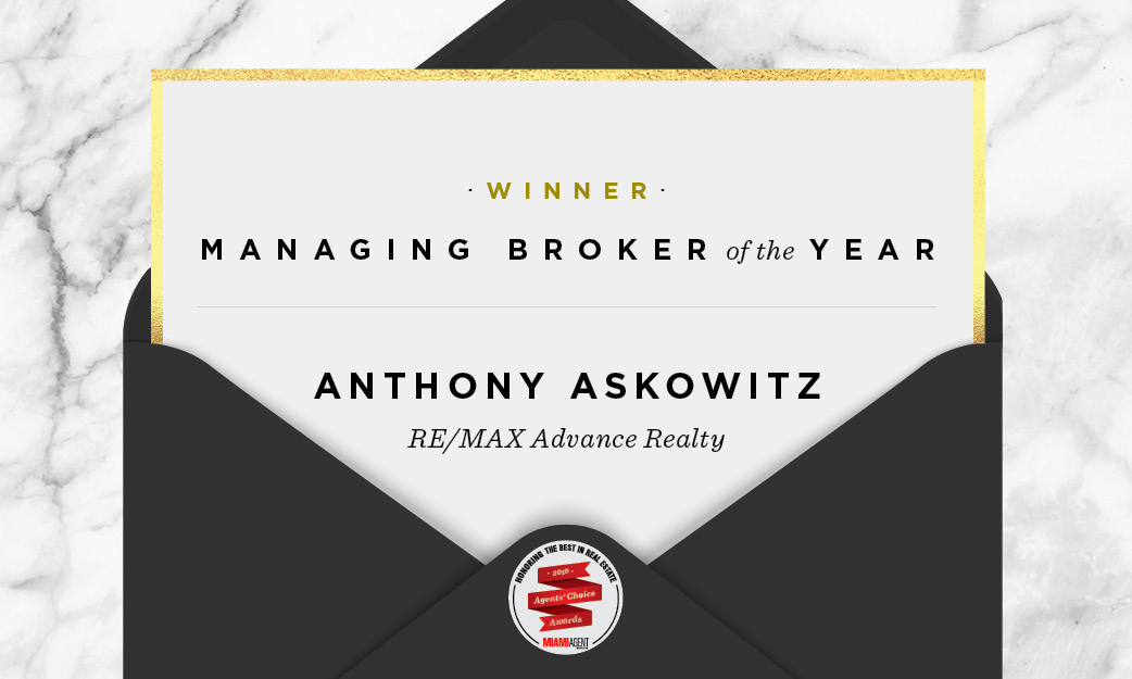 2019 Managing Broker of the Year: Anthony Askowitz, RE/MAX Advance Realty