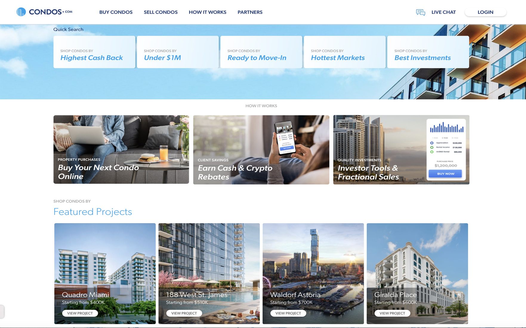 condos.com sales website launches