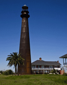Point Bolivar Lighthouse on Bolivar Peninsula