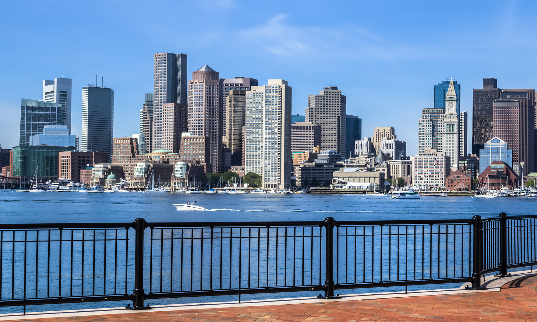 Cityscape from the East Boston Pier's Park