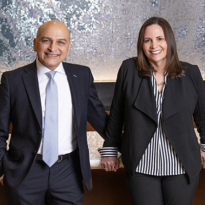 Gina Braza and Ali Alavi
