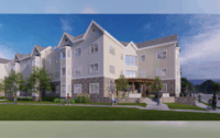 Rendering of condos at Cornerstone Homes in Hyannis.