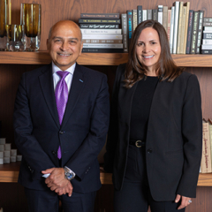 Ali Alavi and Gina Braza